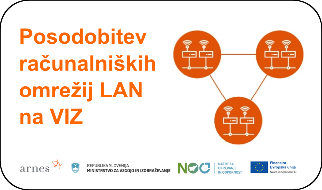 Nalepka - Posodobitev računalniških LAN